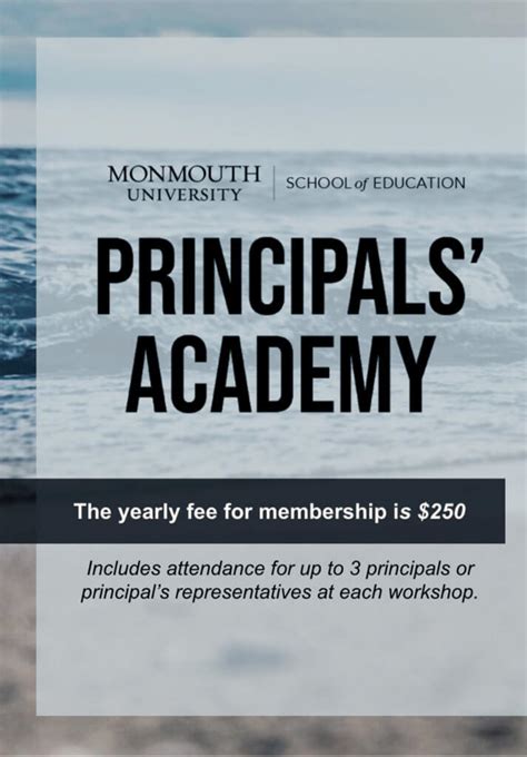 Principals Academy School Of Education Monmouth University