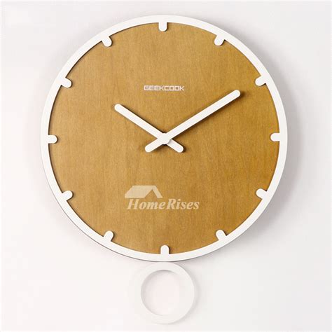 Fire crews were working round the clock to bring the huge blaze under control. Pendulum Wall Clock Wood Round Bedroom 12/14 Inch Silent White
