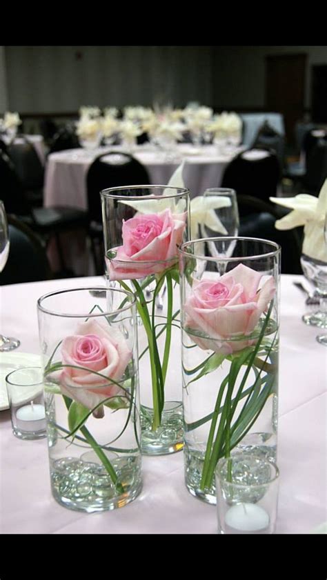 Single Flowers In Skinny Vases In 2020 Wedding Table
