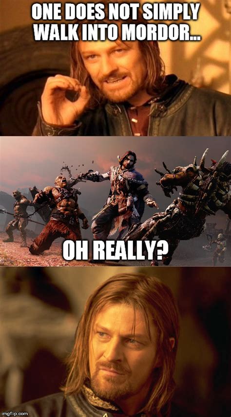 Boromir Did Not Anticipate Talion In Shadow Of Mordor Imgflip
