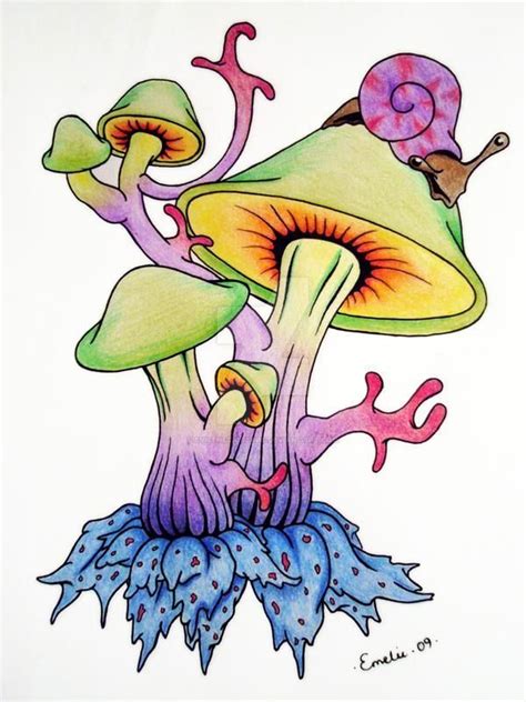 Doodles Doodles Mushroom Doodle Trippy Drawings Psychedelic
