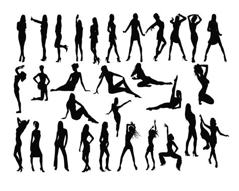 Woman Silhouette Svg Women Clipart Lady Silhouette Sexy Etsy