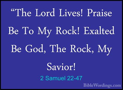 2 Samuel 22 Holy Bible English