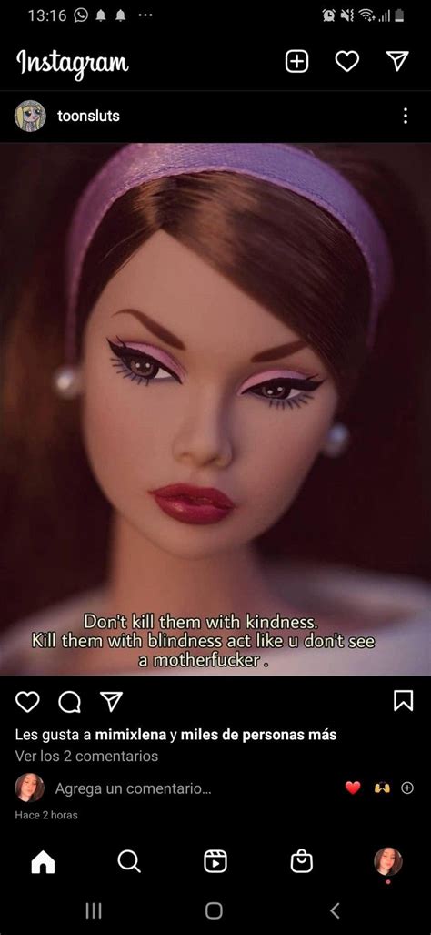 An Image Of A Barbie Doll With Text On It