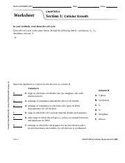 What structure acts as a barrier that separates the cell from its environment? ch. 9 new worksheet answer key - Name ANSWER KEY Worksheet Date Class CHAPTER 9 Section 1 ...