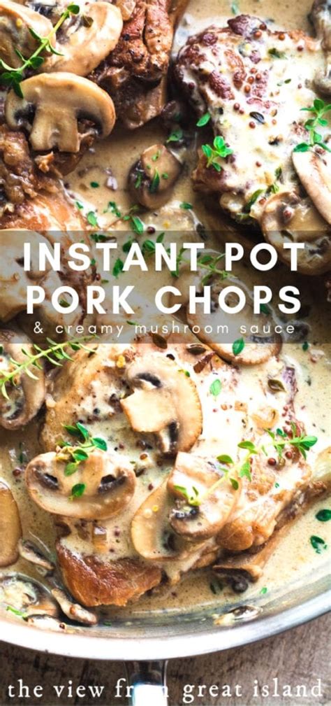 If chops are thawed, select manual and set for 10 minutes. Instant Pot Pork Chops in Creamy Mushroom Sauce | The View ...