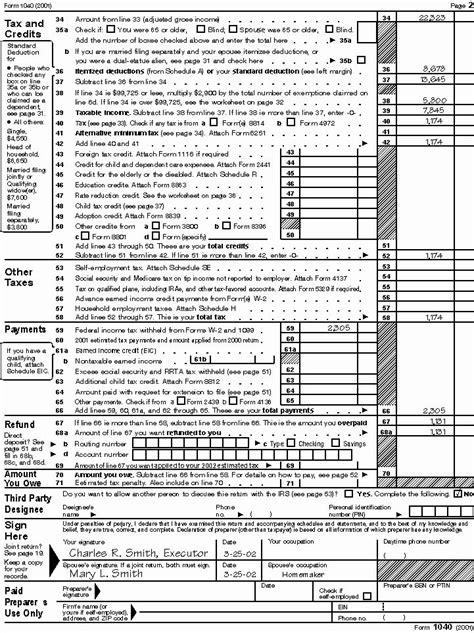 Previously, irs 1040 forms and instructions were sent by mail to all us taxpayers. Example 1040 form Filled Out | Glendale Community