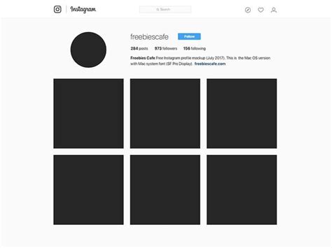 Instagram Profile Template Templates Instagram Profile