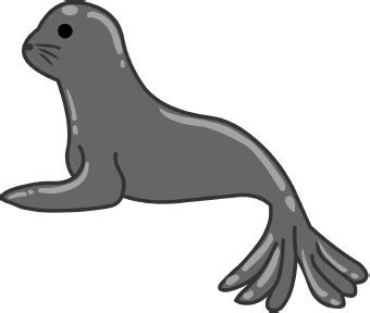 Dibujos de animales del océano para imprimir y colorear. Seal clip art | Clipart Panda - Free Clipart Images