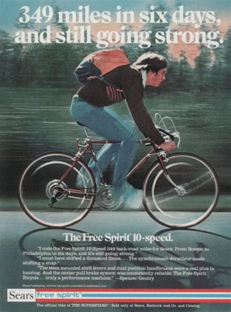 Rad Ads Sears ‘free Spirit 10 Speed Bike 1976 Bionic Disco