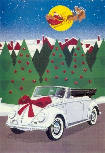 🎅🏻💖🎁🎄 Christmas Car Vw Art Volkswagen Convertible