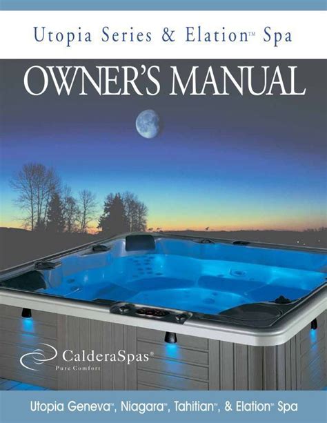Hot Springs Sovereign Spa Owners Manual 2014