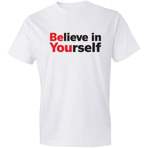 Believe In Yourself Men’s White T Shirt Office Garner