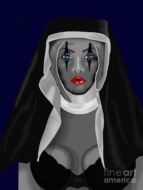 Naughty Nun Digital Art By Peyton Lease Pixels