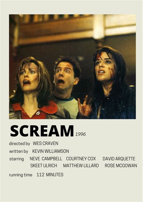Scream Minimalist Poster Scream Movie Poster Movie Posters