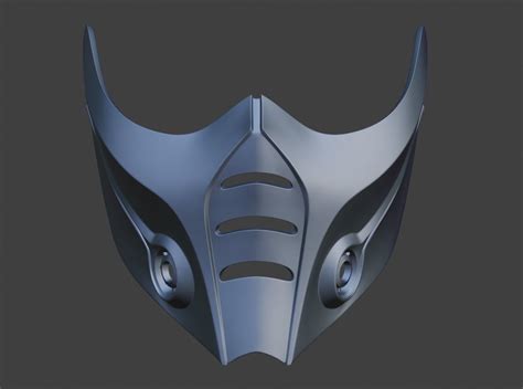 Sub Zero Cyber Shinobi Mask For Face Mortal Kombat 9 X 10 11 3d Model