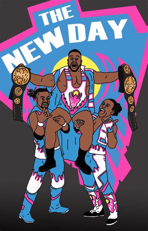 Wwe New Day Poster Culture Posters 20 Off The New Day Wwe Wwe