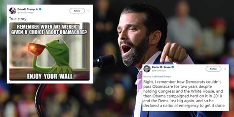 donald trump jr owned himself again after sharing an inaccurate obamacare meme the independent