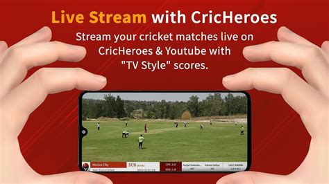 Live Stream Your Cricket Match With Cricheroes Youtube