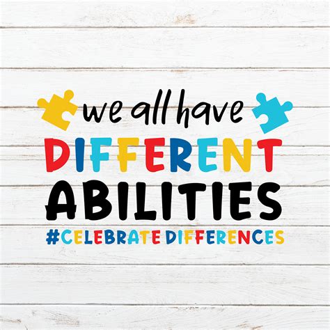 We All Have Different Abilities - Crafty Cutter SVG