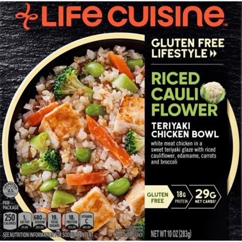 Life Cuisine™ Riced Cauliflower Teriyaki Chicken Bowl Frozen Meal 10