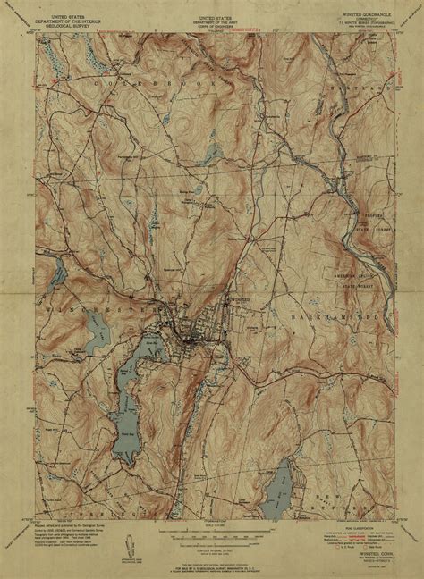 Winsted Quadrangle 1951 Usgs Topographic Map 131680 Flickr