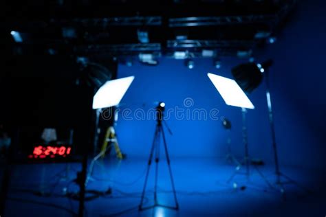 Blurred Image Of Professional Video Studio Behind The Scenes Video