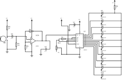 Led vu meter circuit diagram using lm3914 and lm358 sep 02, 2019the circuit diagram of the vu meter is show in below figure, working of vu vu meter lm3914 or lm3915 or lm1 views9 months agoyoutubemoristo lekka electronicwatch video3:01circuit diagram single ic stereo led vu. Pin on Electronics