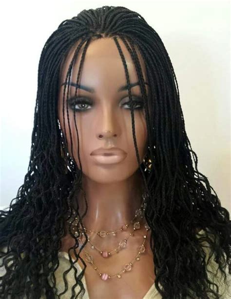 Lace Front Handmade Roller Curl Braids Wig Uk