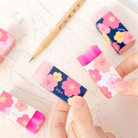 Sakura Eraser Cherry Blossom Jelly Pencil Rubber School Etsy