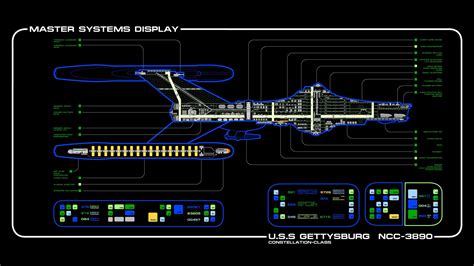Master System Display Screenshot Star Trek Spaceship Lcars Hd