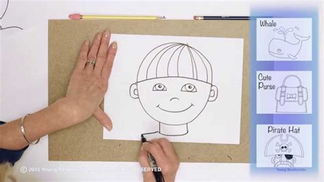 Teaching Kids How To Draw How To Draw A Boys Face Youtube