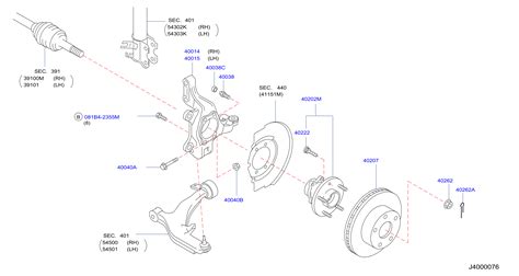 Nissan Murano Bolt Flange. ENGINE, MT, DRIVE - 01125-01251 | Rockaway