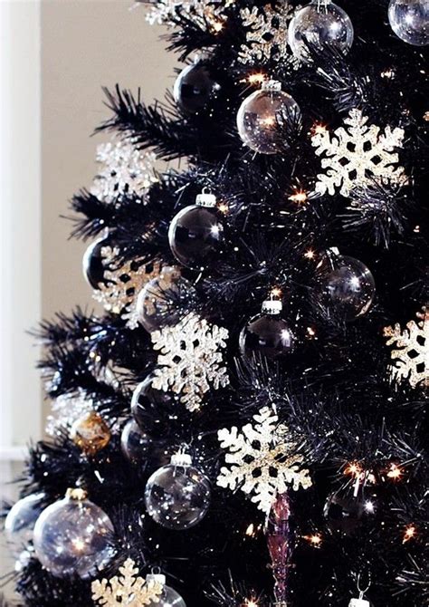 38 black christmas tree decorations ideas