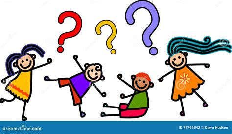 Question Kids Stock Illustration Illustration Of Learning 79796542