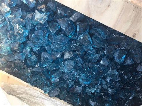 Aqua Blue Landscape Turquoise Glass Rock For Gabion Decorative Buy
