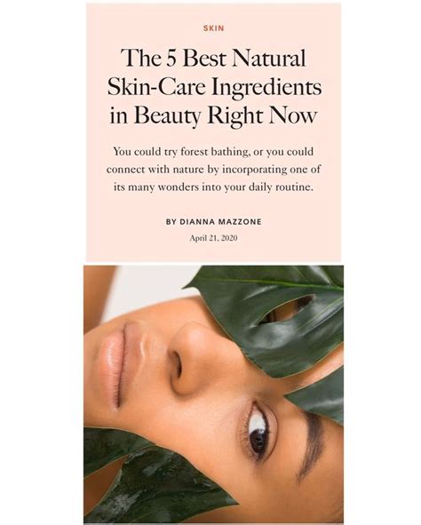 Best Natural Skincare Ingredients Right Now Via Allure And Fab