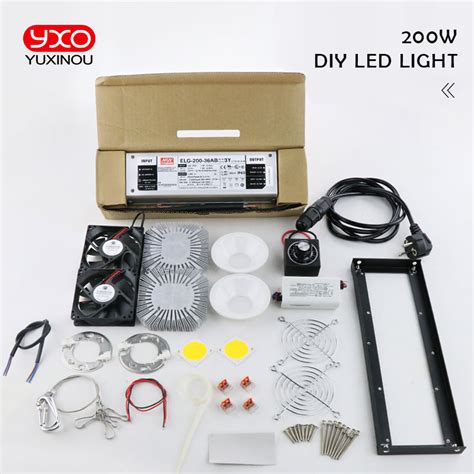Complete diy kits, which include all the basic electronics you need in one package. New arrival CREE CXB3590 diy led grow lamp kit 200W 300W ...