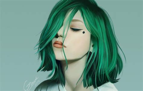 Green Hair Girl Wallpapers Top Free Green Hair Girl Backgrounds