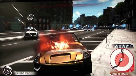 Vin Diesel Wheelman On Xbox 360 Cop Chase Youtube