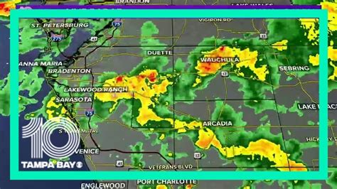 Live Radar Tracking Showers Storms Across Tampa Bay Youtube