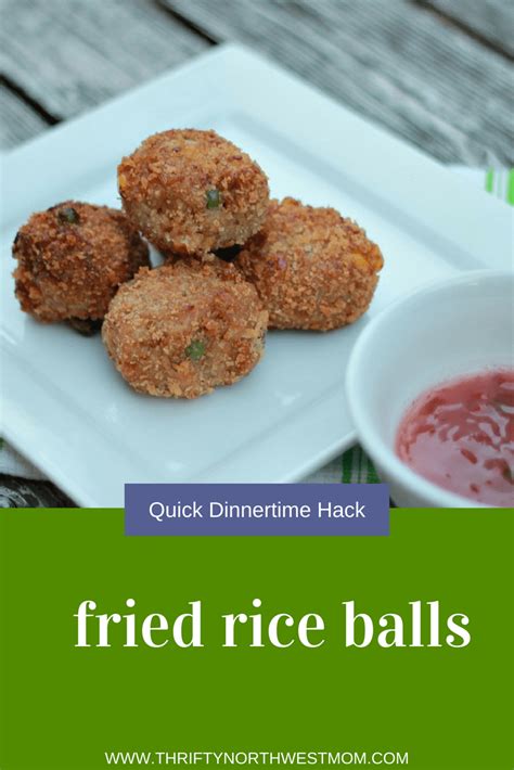 Fried Rice Balls Recipe Quick Meal With Tai Pei Asian Cuisine As
