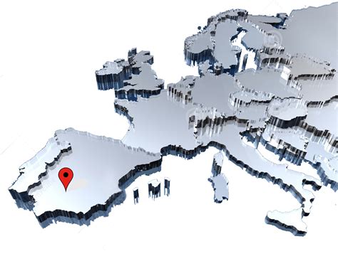 Europe Map 3d Pin Spain Order Fulfillment Virtual Address Europe