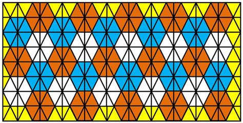 Tessellations Hexagon Square Triangle Rhombus Trapezoid Star Patterns