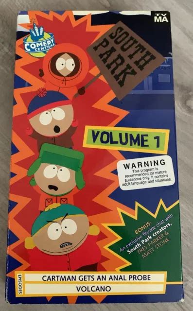 south park volume 1 vhs 1997 cartman gets an anal probe volcano vtg comedy 4 99 picclick