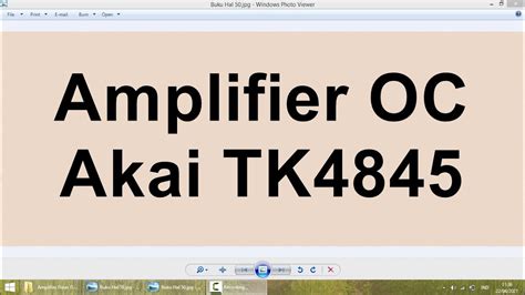 Amplifier Oc Akai Tk4845 Memahami Cara Kerja Amplifier Berdasarkan