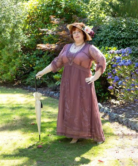 Downton Abbey Tea Party Gown In Mauve By Nataya Vintage Tea Dress Tea Party Outfits Party Gowns