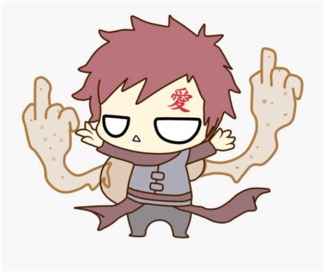 Naruto Cliparts - Gaara Chibi Png , Transparent Cartoon ...