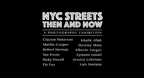 Nyc Streets Then And Now January 14 — 21 2016 Salomon Arts Gallery