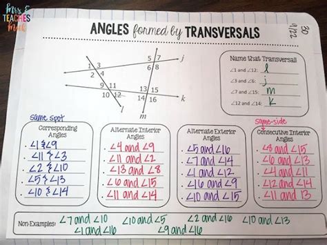 Parallel Lines And Transversals Worksheet Gina Wilson All Things Algebra Allgemeine